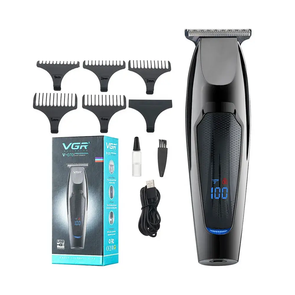 ماشین اصلاح موی سر و صورت وی جی ار مدل V-070 - رنگ: مشکی