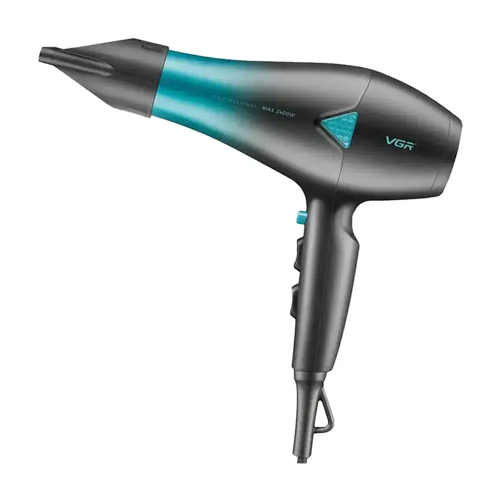 سشوار حرفه ای وی جی ار مدل V-455 - رنگ: مشکی آبی