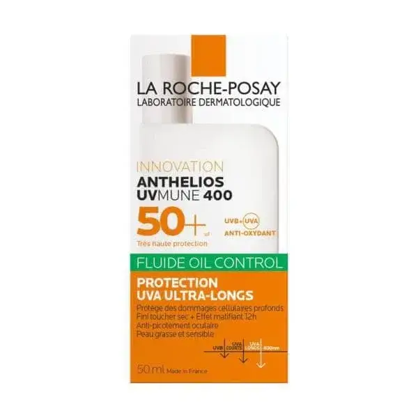 فلوئید ضد آفتاب لاروش پوزای مدل Anthelios UVMune 400 Fluide Oil Control SPF50 - حجم: 50 میل