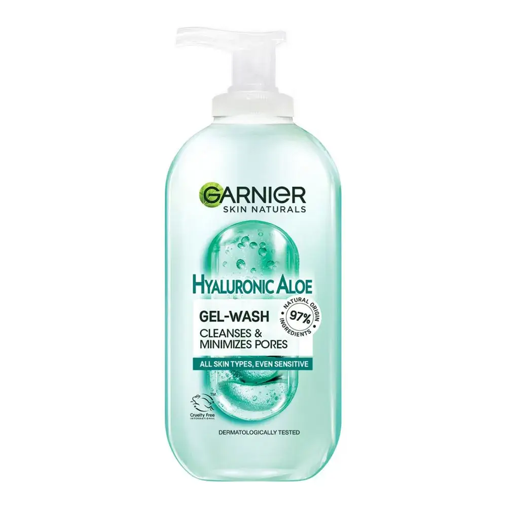ژل شستشوی صورت گارنیر Skin Naturals Hyaluronic Aloe - حجم: 200 میل